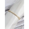 CM Model Zirkon Taşlı VIP Seri Gold Renk Pirinç Kadın Bileklik