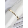 CM Model Zirkon Taşlı VIP Seri Gold Renk Pirinç Kadın Bileklik