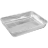 Çok Amaçlı Paslanmaz Çelik Fırın ve Saklama Kabı 25 x 20 x 5 Cm