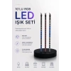 Dekoratif Ortam Aydınlatması RGB LED 10’lu Çubuk Seti