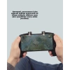 Dört Parmak Destekli Mobil Gamepad Tetikli Oyun Kontrolcüsü