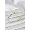 Düğüm Model Pirinç Gold Renk Kadın Bileklik - TJ-BB8231