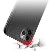 Dux Ducis Fino Serisi iPhone 11 Pro Max Kılıf Premium Dokuma Silikon Kılıf-(5775)