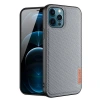 Dux Ducis Fino Serisi iPhone 12 Pro Max Kılıf Premium Dokuma Silikon Kılıf-(5775)