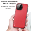 Dux Ducis Fino Serisi iPhone 14 Pro 6.1 inç Kılıf Premium Dokuma Silikon Kılıf-(5775)
