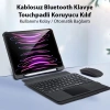 Dux Ducis iPad Pro 12.9 2022/2021/2020 SK Series Kablosuz Bluetooth Klavye Touchpad Kılıf-(5775)