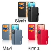 Dux Ducis iPhone 12 - 12 Pro Kılıf Mıknatıslı Cüzdanlı Deri Kılıf Hivo Series-(5775)