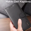 Dux Ducis iPhone 12 Pro Max Kılıf Mıknatıslı Cüzdanlı Deri Kılıf Hivo Series-(5775)