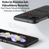 Dux Ducis Venice Series Samsung Galaxy Z Flip3 5G için Premium Deri Kılıf-(5775)