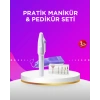 Elektrikli Manikür ve Pedikür Matkap Seti – Ayarlanabilir Hız Ergonomik ve Sessiz