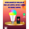 Enerji Verimli Akıllı LED Ampul Uzaktan Kontrol Özellikli