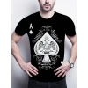 Erkekkısa Kollu Yuvarlak Yaka Desenli Viskon T-shirt