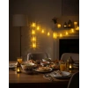 Ev Dekoru İçin Ramazan LED Işık Pilli Sıcak Sarı Cami Figürlü