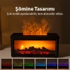 EZERE A4 Şömine Esintili Aromaterapi Difüzörü Ultrasonik Hava Nemlendici-(5775)
