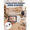 FHSS Teknolojili Güvenli Bebek Monitörü Net Görüntü Yeni Nesil