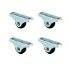 Furç Sabit Teker - 20MM - Siyah HKS226 - 4 Adet