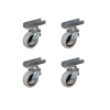 Furç Uzun-Sunta Bilyalı Teker (Frenli) - 20x50 - Gri - 18MM HKS185 - 4 Adet