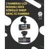 G-Sensör ve Hareket Algılama Destekli 1080p Araç İçi Güvenlik Kamerası