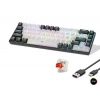 Gaming Mekanik Klavye Tri Mod Rgb Red Switch - Beyaz Siyah MF1703W