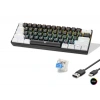 Gaming Mekanik Rgb Klavye Blue Switch - Siyah Beyaz MF1701BW
