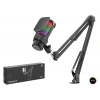 Gaming RGB Mikrofon Seti Boom Mikrofon Kolu Type-C 192kHz 24Bit Siyah M835B
