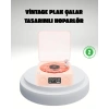 Gece Lambası Stereo Bluetooth Hoparlör Dijital Saat Su Dalgası Efektli 3-ü-1 Cihaz