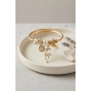 Geyik Model Gold Renk Beyaz Charmlı Bileklik TJ-BB8663
