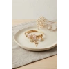 Geyik Model Gold Renk Pembe Charmlı Bileklik TJ-BB8665