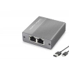 Gigabit Ethernet Switch 4 Port Type C Güç Girişli Gri HDX1413