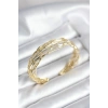 Gold Renk Pirinç Vintage Kadın Bileklik 5886