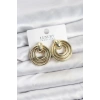 Gold Renk Pirinç Vintage Kadın Küpe - TJ-BKP11604
