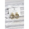 Gold Renk Pirinç Vintage Kadın Küpe - TJ-BKP11625