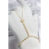 Gold Renk Pirinç Zirkon Taşlı Göz Model Şahmeran