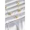Gold Renk Yonca Model VIP Seri Kadın Kolye TJ-BKO11140
