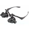 Gözlük Modeli 10X 15X 20X 25X Lens 2 Led Işıklı Büyüteç 9892G