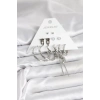 Gümüş Renk Pirinç 6lı Kadın Küpe Seti - TJ-BKP11337