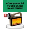 Güneş Enerjili Alev Efektli Lamba – COB Teknolojili Dış Mekan Aydınlatma