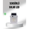 Güneş Enerjili Dış Mekan Sensörlü Duvar Lambası IP65 Su Geçirmez