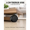 Halı ve Beton Uyumlu Kilitsiz Mobilya Tekerleği 4’lü