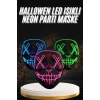 Hallowen Parti Maskesi Neon Led Işıklı Maske 3 Modlu Cadılar Bayramı Maskesi