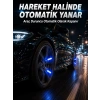 Hareketle Yanan LED Sibop Işığı 4lü Araç Lastik Lambası