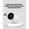 HDMI USB Bağlantılı 4K Destekli Taşınabilir Projeksiyon Cihazı