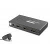 Hdmi Usb Kvm Switch 2 Port Hdmi 4 Port Usb Dahili Kablolu - Siyah HDX1373