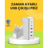 Hızlı Şarj Destekli Zaman Ayarlı USB Şarj Adaptörü