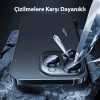 HOCO Crystal Clear iPhone 15 Pro-15 Pro Max HD 3D Metal Çerçeveli Kamera Koruyucu Lens-(5775)