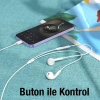 HOCO M1 Max iPhone Lightning Kulakiçi Mikrofonlu Kablolu Kulaklık-(5775)