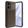 Honor 400 Kılıf Auto Focus Karbon Kapak - Kahverengi