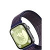 Huawei Fit 4 Hasırlı Cırtcırtlı Kordon - Mavi-beyaz