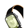 Huawei Fit 4 Hasırlı Cırtcırtlı Kordon - Siyah-turuncu