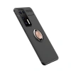 Huawei P40 Kılıf Range Yüzüklü Silikon - Siyah-gold